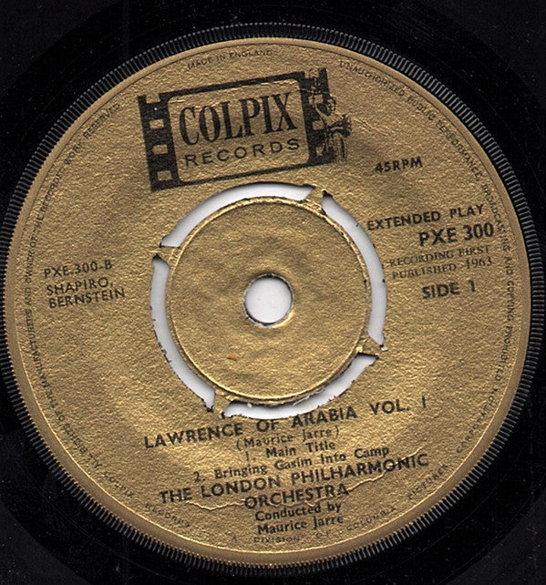 Maurice Jarre, London Philharmonic Orchestra : Lawrence Of Arabia (7", EP, 4 P)