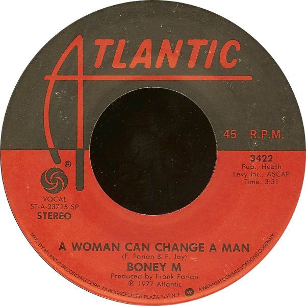 Boney M. : Ma Baker / A Woman Can Change A Man (7", Single, SP)
