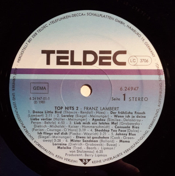 Franz Lambert : Top-Hits 2 (LP, Album)