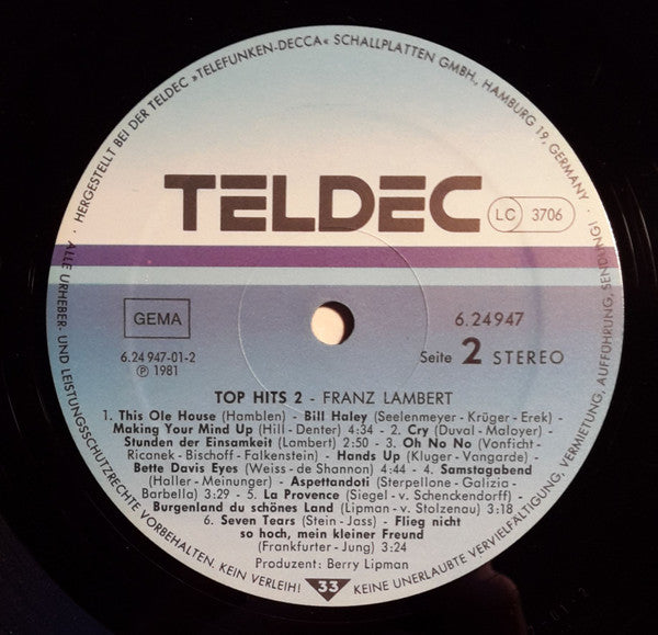 Franz Lambert : Top-Hits 2 (LP, Album)