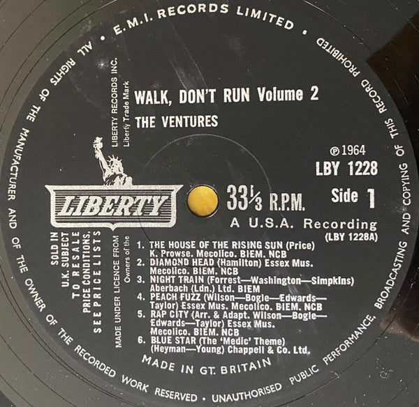 The Ventures : Walk, Don't Run Vol. 2 (LP, Mono)