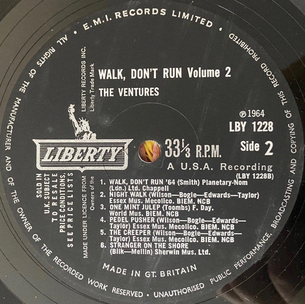 The Ventures : Walk, Don't Run Vol. 2 (LP, Mono)