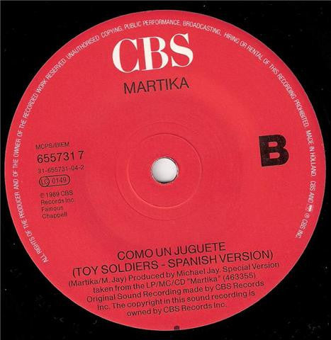 Martika : Water (Remix) (7")