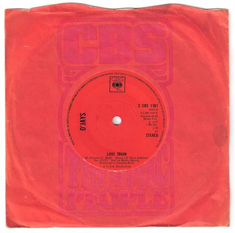 The O'Jays : Love Train (7", Single, Sol)