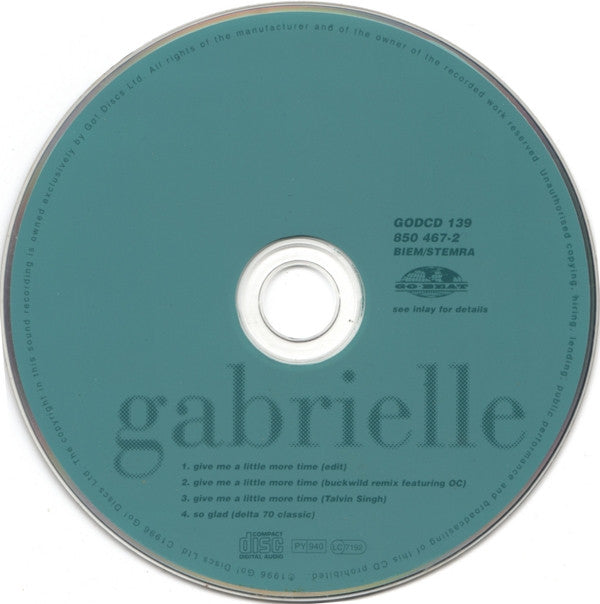 Gabrielle : Give Me A Little More Time (CD, Single)