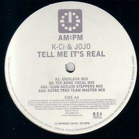 K-Ci & JoJo : Tell Me It's Real (12", Promo)