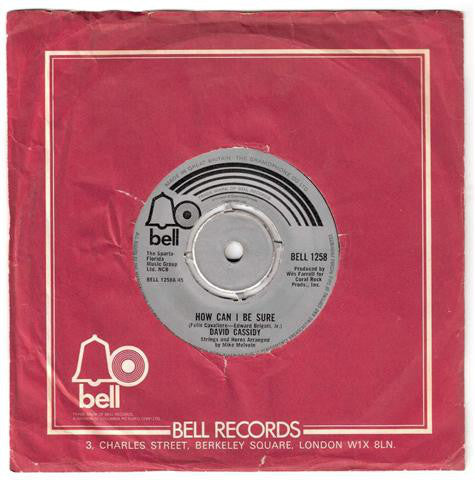 David Cassidy : How Can I Be Sure (7", Single, Kno)