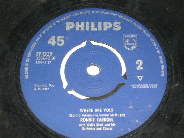 Ronnie Carroll : Tell Me All About It (7")