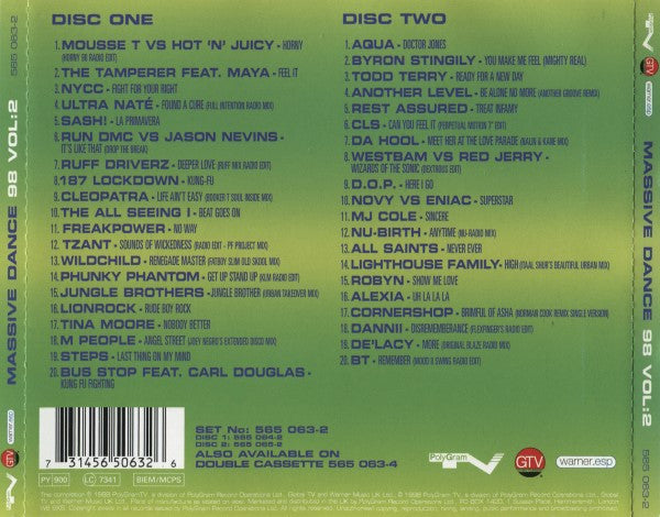 Various : Massive Dance 98 Vol:2 (2xCD, Comp)