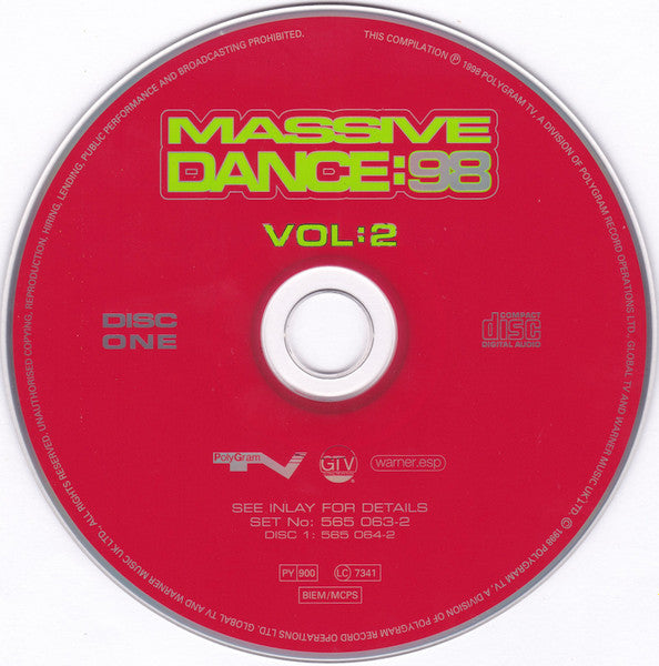 Various : Massive Dance 98 Vol:2 (2xCD, Comp)