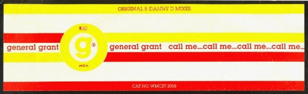 General Grant : Call Me (12")