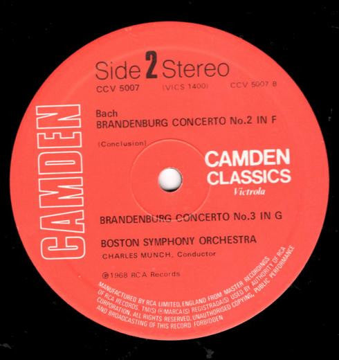 Johann Sebastian Bach, Boston Symphony Orchestra, Charles Munch : Brandenburg Concertos 1, 2 & 3 (LP, RE)