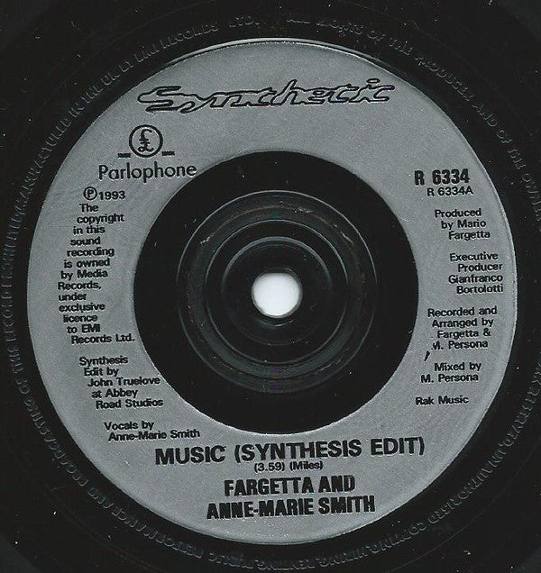 Fargetta And Ann-Marie Smith : Music (7", Single)