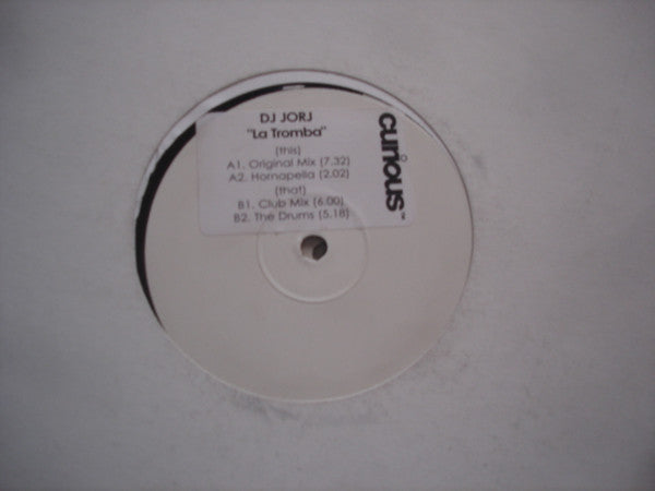 DJ Jorj : La Tromba (12", W/Lbl)