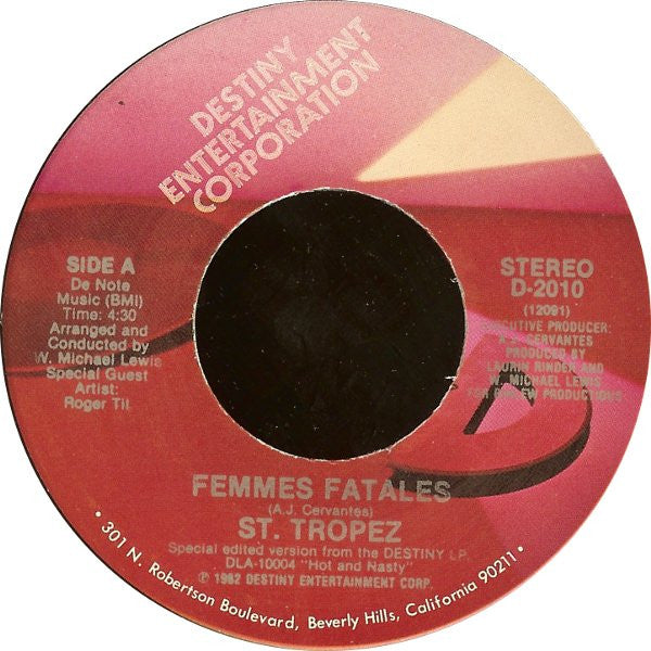 Saint Tropez : Femmes Fatales / Love Stealers (7")