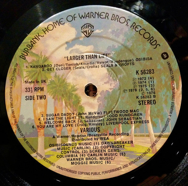 Various : Larger Than Life (LP, Comp, Gat)