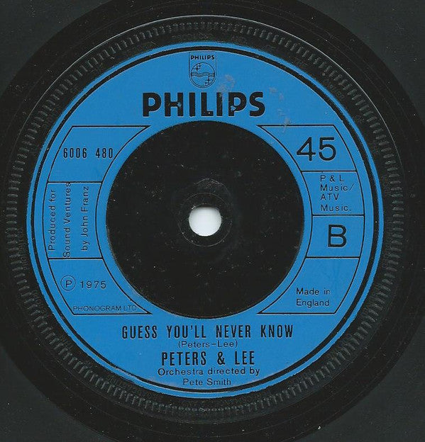 Peters & Lee : The Crying Game (7")
