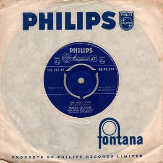 Harry Secombe With Wally Stott And His Orchestra And Chorus : The Holy City (7")