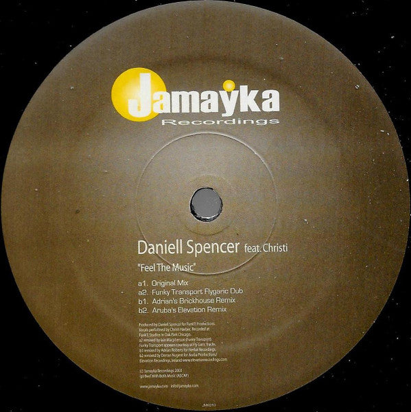 Daniell Spencer Feat. Christi Harber : Feel The Music (12")