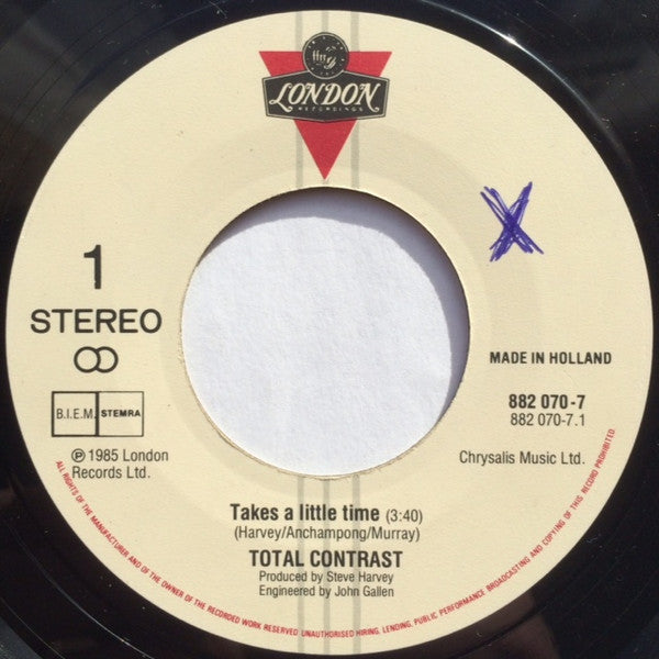 Total Contrast : Takes A Little Time (7", Single)