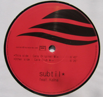 Subtil Feat Kaina : Care (12")