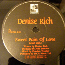 Denise Rich : Sweet Pain Of Love (12")