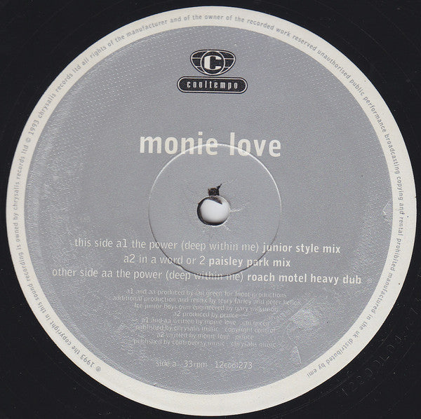 Monie Love : In A Word Or 2 / The Power (12", Ltd)