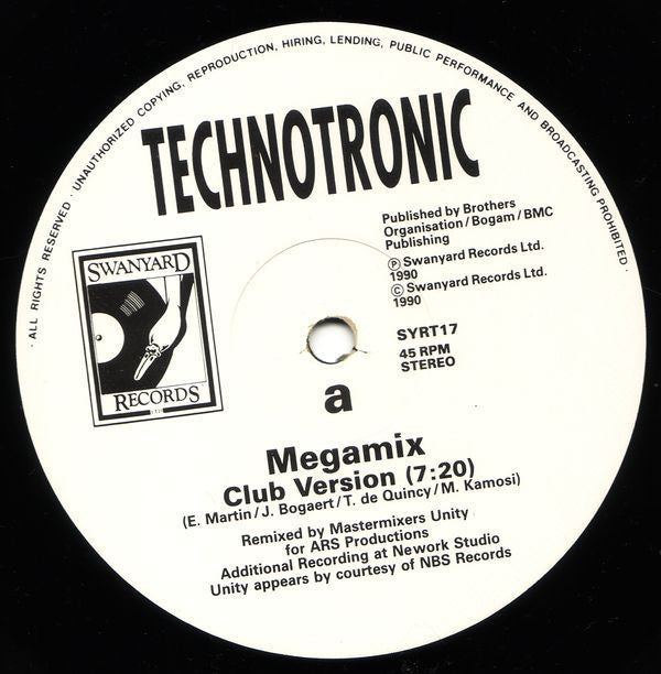Technotronic : Megamix (12", Single)