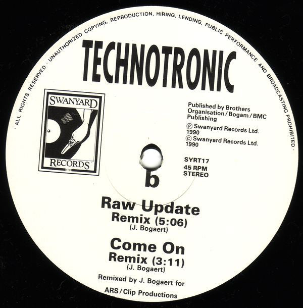 Technotronic : Megamix (12", Single)
