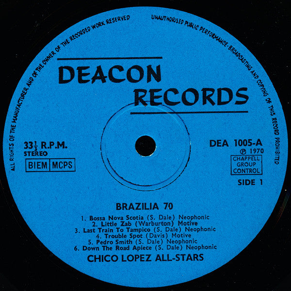 Brazilia 70 And The Chico Lopez All-Stars : South Of The Border (LP, Album)