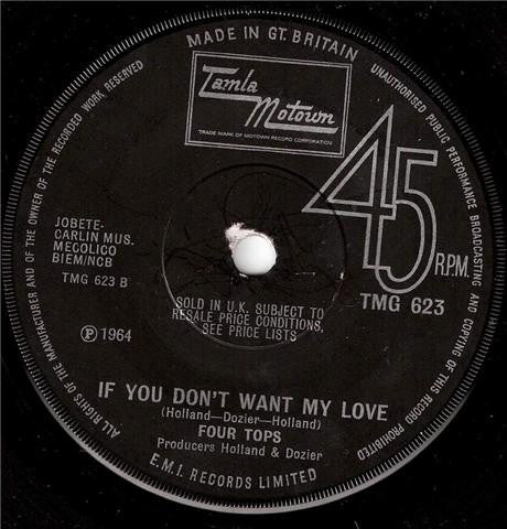 Four Tops : You Keep Running Away (7", Single, Sol)