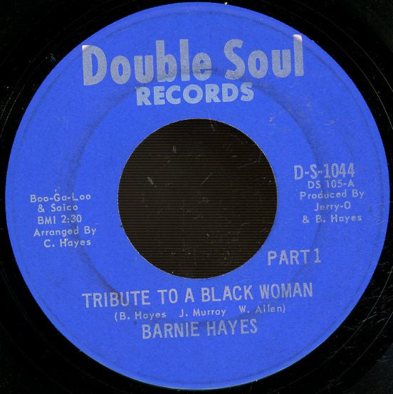 Bernie Hayes : Tribute To A Black Woman (7")