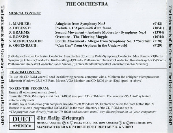 Various : The Instruments Of The Orchestra - The Orchestra (CD, Comp, Enh)