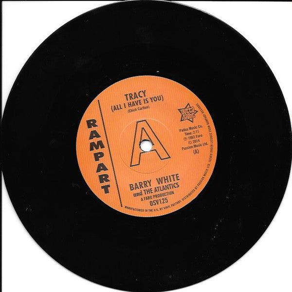 Barry White And The Atlantics (2) / Sammy Lee (3) : Tracy (All I Have Is You) / It Hurts Me (7", Promo)