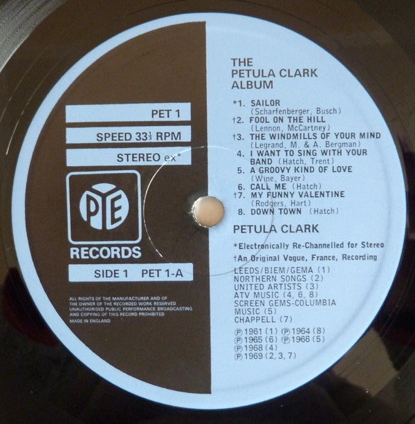 Petula Clark : The Petula Clark Album (LP, Comp)
