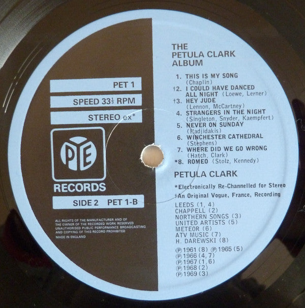 Petula Clark : The Petula Clark Album (LP, Comp)