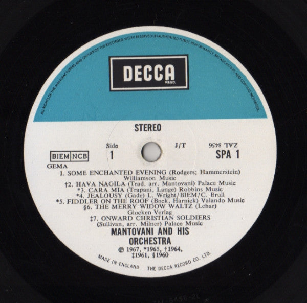 Mantovani And His Orchestra : The World Of Mantovani (LP, Comp, Gat)