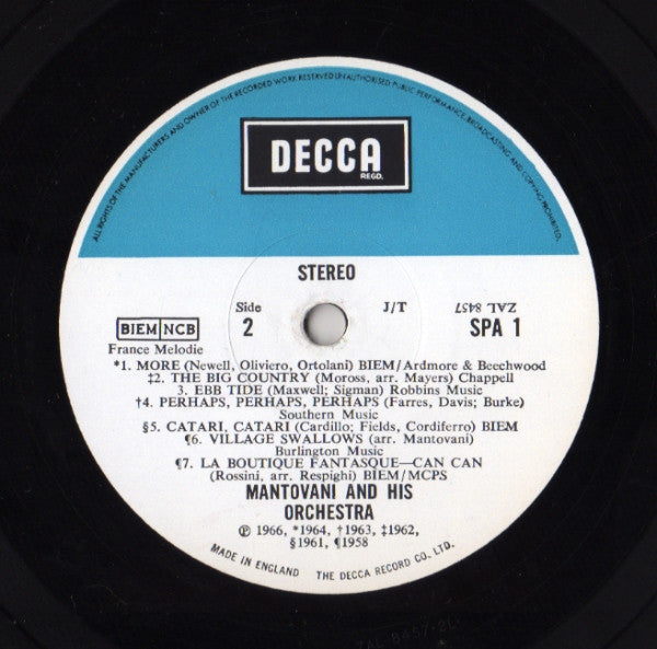 Mantovani And His Orchestra : The World Of Mantovani (LP, Comp, Gat)
