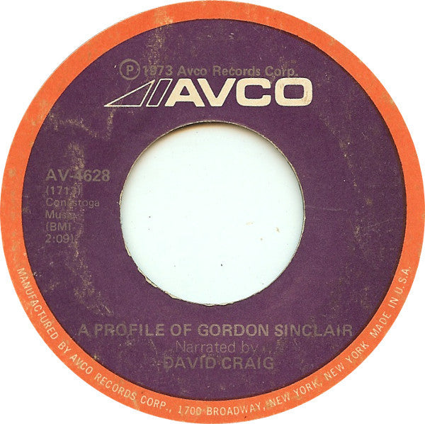 Gordon Sinclair : The Americans (A Canadian's Opinion) (7")