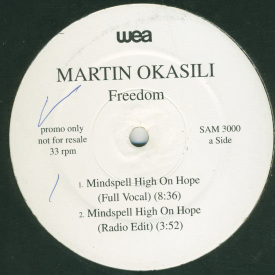 Martin Okasili : Freedom (12", Promo)