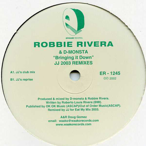 D-Monsta : Bringing It Down (The JJ 2003 Remixes) (12")