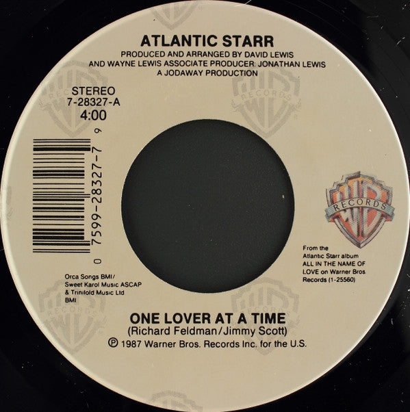 Atlantic Starr : One Lover At A Time (7", Spe)