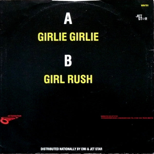 Sophia George / Winner All Stars : Girlie Girlie / Girl Rush (12", Single, Bla)