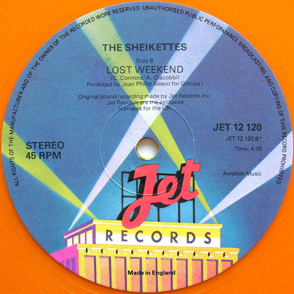 The Sheikettes : You Can Strike Oil - In Hollywood (12", Ora)
