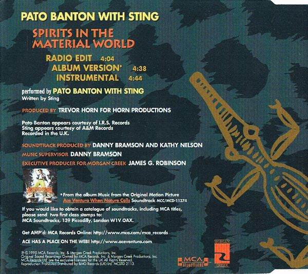 Pato Banton With Sting : Spirits In The Material World (CD, Single)