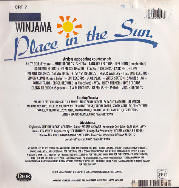 Winjama : Place In The Sun (12")
