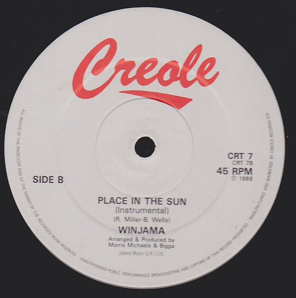 Winjama : Place In The Sun (12")