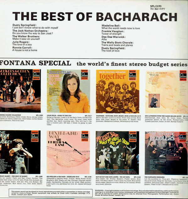 Various : The Best Of Bacharach (LP, Comp)