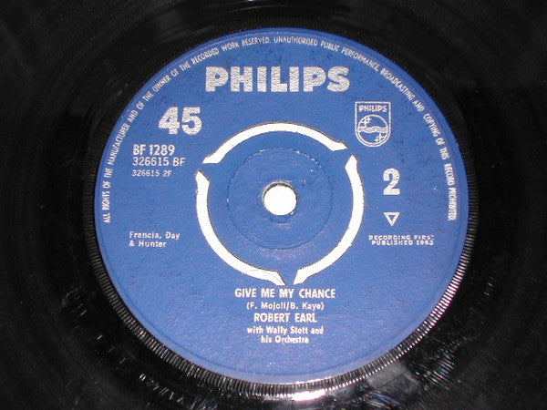 Robert Earl : Falling In Love With Love (7")