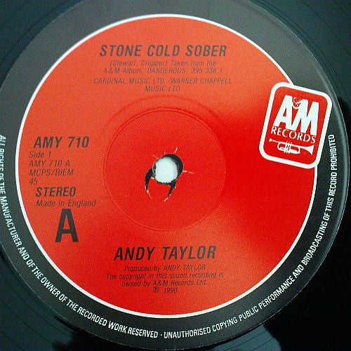 Andy Taylor : Stone Cold Sober (12", Ltd)